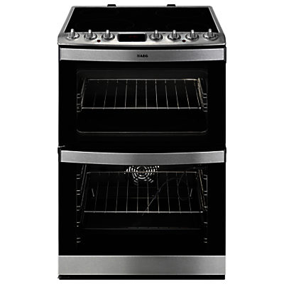 AEG 43102V-MN Freestanding Electric Cooker, Stainless Steel